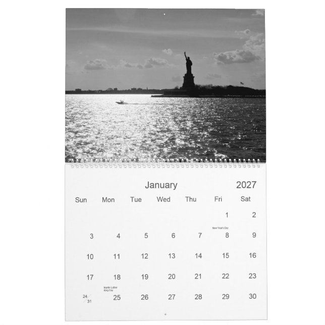 Calendrier NYC 2013 (Jan 2027)