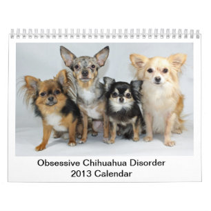 Calendrier obsédant de désordre du chiwawa 2013