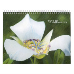 Calendrier occidental de dessins de fleur sauvage