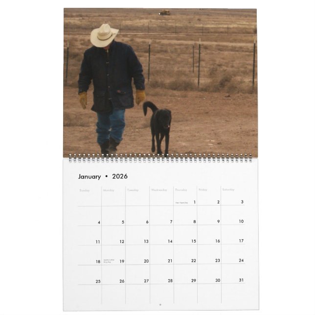 Calendrier occidental mignon de 2013 animaux de (Jan 2026)