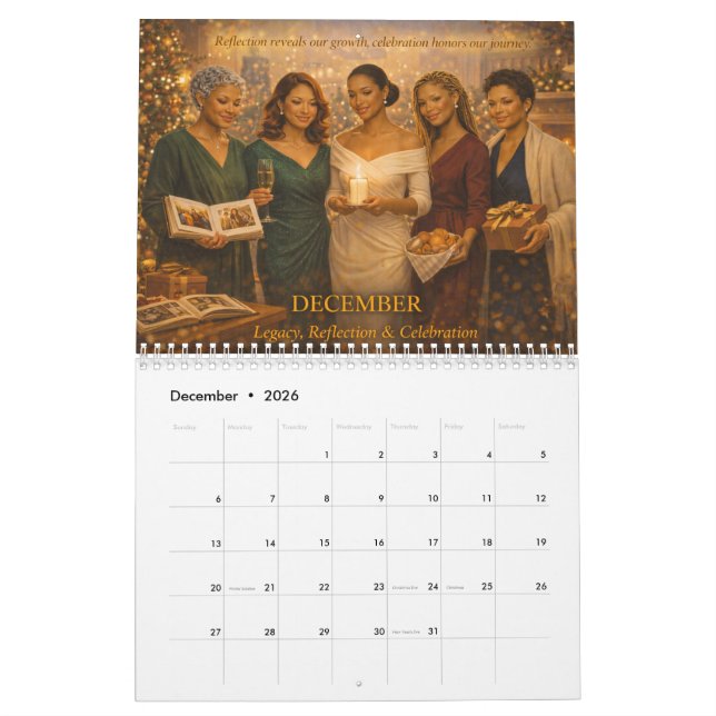 Calendrier OES 12 Month Calendar (Dec 2026)