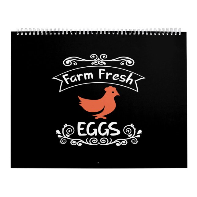 Calendrier oeufs frais de ferme (Protection)