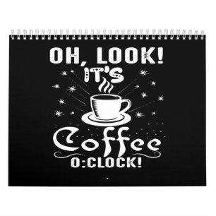 Calendrier oh regardez, c'est du café o : horloge