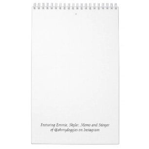 Calendrier OhMyDoggies 2020 Boston Terrier