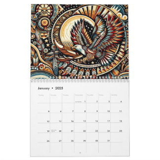 Calendrier Oiseaux amérindiens