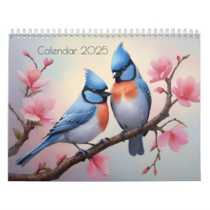 Calendrier Oiseaux aquarelle art