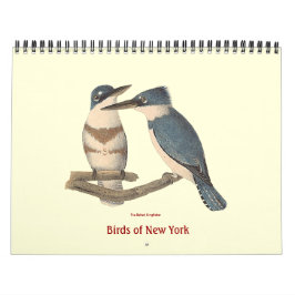 Calendrier Oiseaux de New York Lithographies