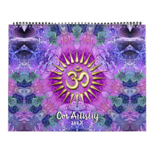 Calendrier OM Artiste Yoga Nouvel Âge Méditerranéen Mandala