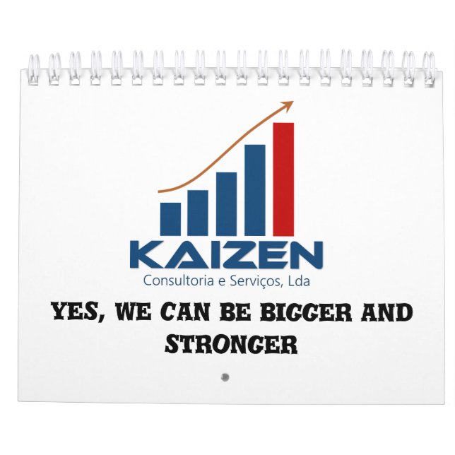 Calendrier oui, nous pouvons être plus gros et plus forts (Dos)