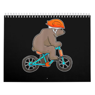 Calendrier ours à vélo sur ours à vélo