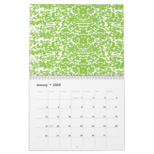 Calendrier Papier d'emballage bleu avec une feuille de neige 