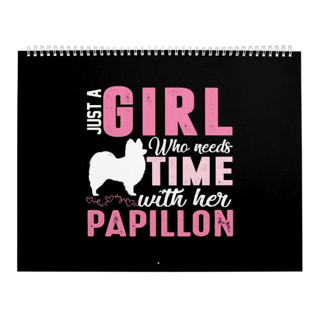 Calendrier Papillon Propriétaire de chien cadeau fille (Protection)