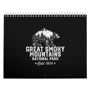 Calendrier Parc national des Great Smoky Mountains Ours Vinta