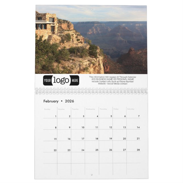 Calendrier Parc national du Grand Canyon - Promotions (Feb 2026)
