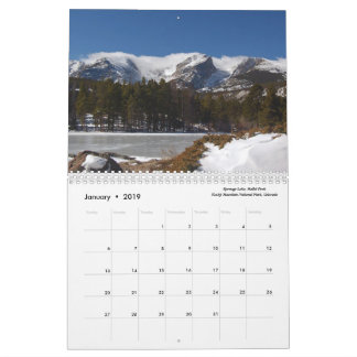 Calendrier Parcs nationaux des Etats-Unis
