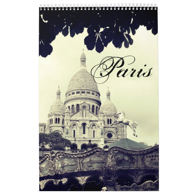 Calendrier Paris Photographe Montmartre Sacré-Coeur (Protection)