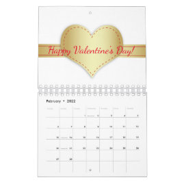 Calendrier Parties scintillant motivationnelle Typographie Be