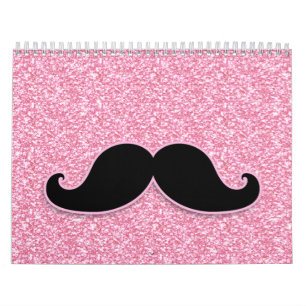 CALENDRIER PARTIES SCINTILLANTES NOIRES GIRLY DE ROSE DE