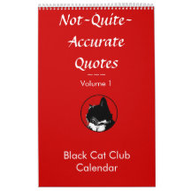 Calendrier pas tout à fait précis de chat des