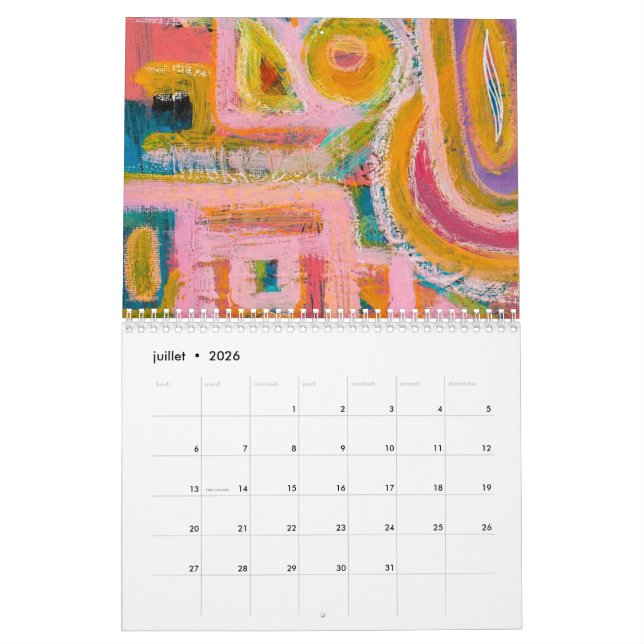 Calendrier Pat Blanche Art 2025 (Jul 2026)