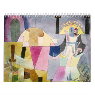 Calendrier Paul Klee Artiste Abstrait Art Vintage 2024