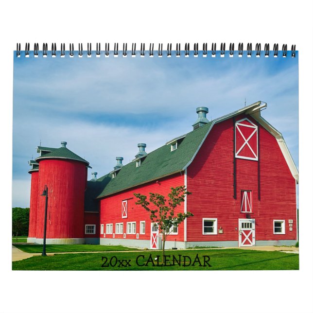 Calendrier Pays Granges Tracteurs Fermes (Protection)