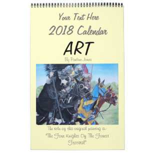 Calendrier paysage art joute chiens chevaux 2021