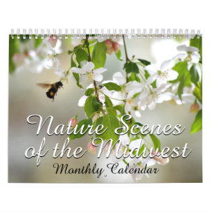 Calendrier Paysage du jardin du Midwest Garden Mensuel