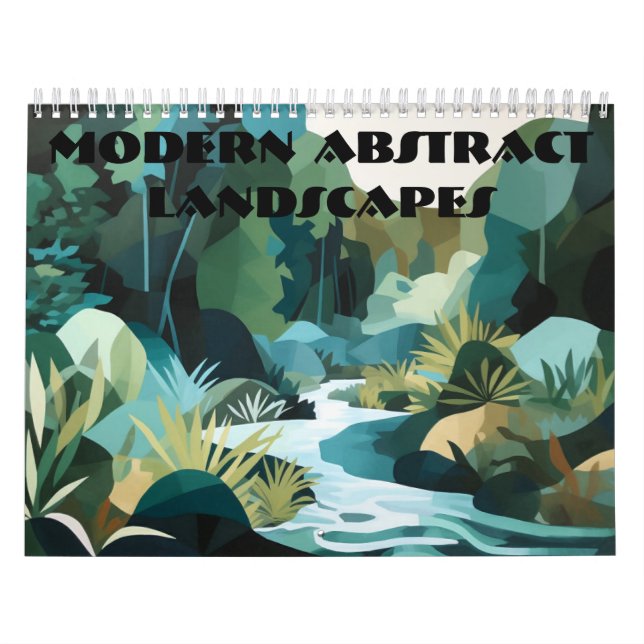 Calendrier Paysages Abstraits modernes (Protection)