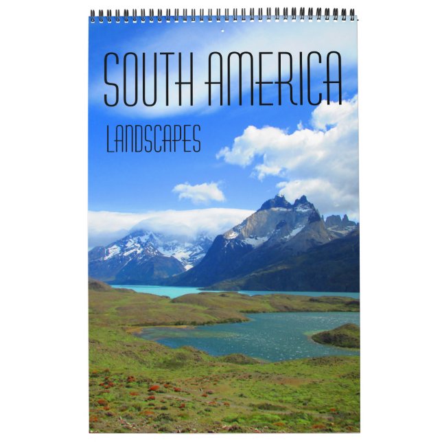 Calendrier paysages d'amérique du sud (avec emplacements) (Protection)