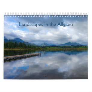 Calendrier Paysages dans l'Allgäu, Bavière, Allemagne