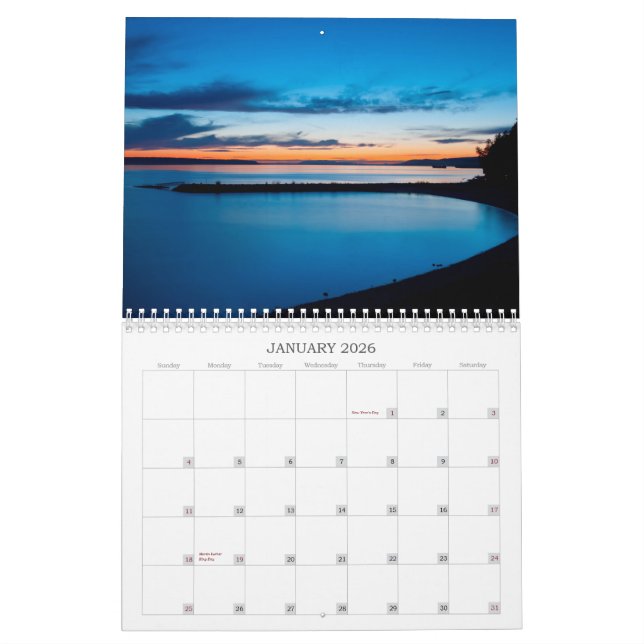 Calendrier Paysages de rivière de Powell (Jan 2026)