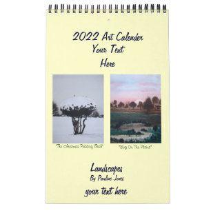 Calendrier paysages neige et photos saisonnières 2022 