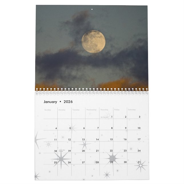 Calendrier peint des cieux 2010 (Jan 2026)