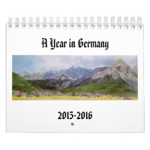 Calendrier Peintures d'aquarelle des paysages allemands