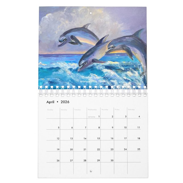 Calendrier Peintures et photos de la nature de MHamiltonArt (Apr 2026)