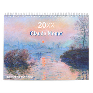 Calendrier Peintures impressionnistes de rivière de Claude Mo