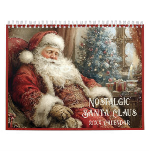 Calendrier Père Noël nostalgique Noël toute l'année