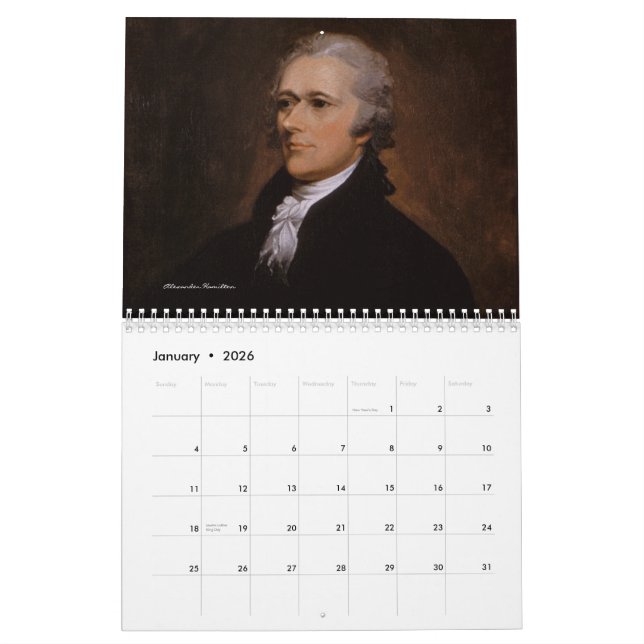 Calendrier Pères fondateurs 2013 (Jan 2026)