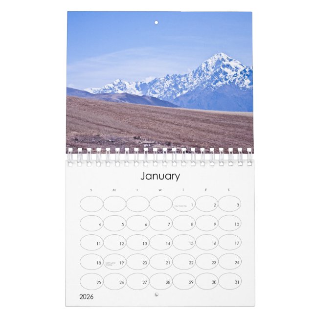 Calendrier Pérou 2012 (Jan 2026)
