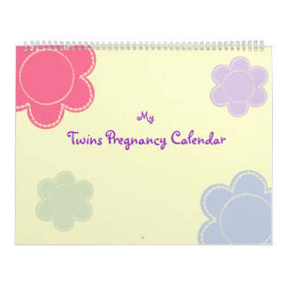 Calendrier personnalisable de grossesse de jumeaux