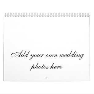 Calendrier personnalisable de photos de mariage