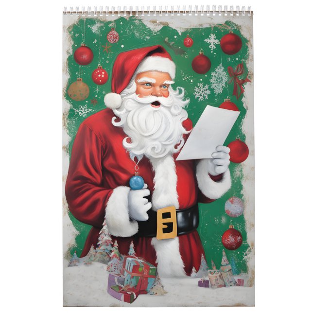 Calendrier Personnalisable Père Noël Calander Pour Cadeau De  (Protection)