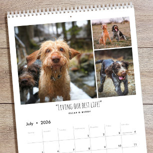 Calendrier personnalisé 2026 avec citations famili