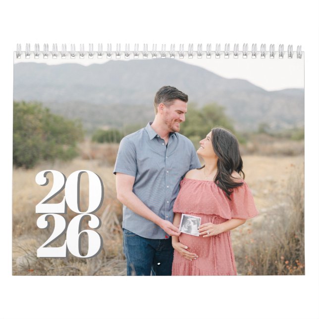 Calendrier personnalisé 2026 Cadeau photo de famil (Protection)
