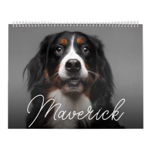 Calendrier personnalisé de chien de compagnie écri