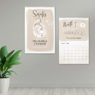 Calendrier personnalisé de grossesse, 9 mois de ma