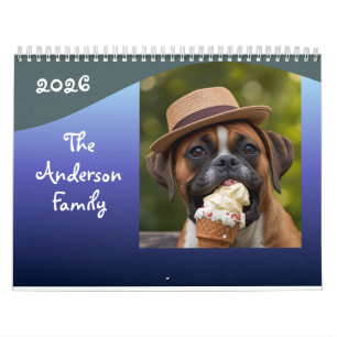 Calendrier personnalisé de photos de chien drôle