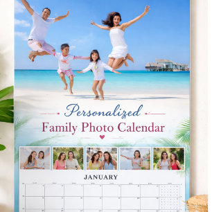 Calendrier personnalisé de photos de famille Image