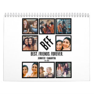 Calendrier Personnalisé Meilleurs amis pour toujours BFF 8 Co